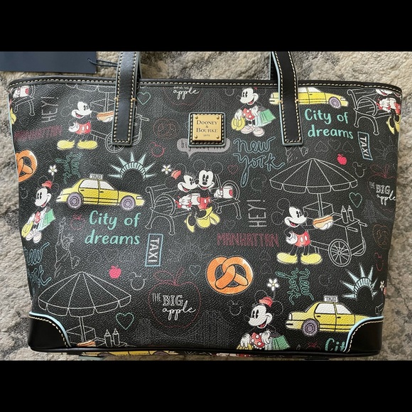 Dooney & Bourke - Disney Mickey and Minnie New York City Tote - Picture 2 of 5